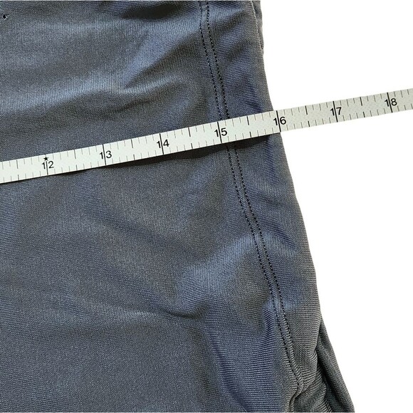 Gymshark Sweat Seamless Long Sleeve Crop Top Gray Drawstring Hem Women's Small - Picture 10 of 11